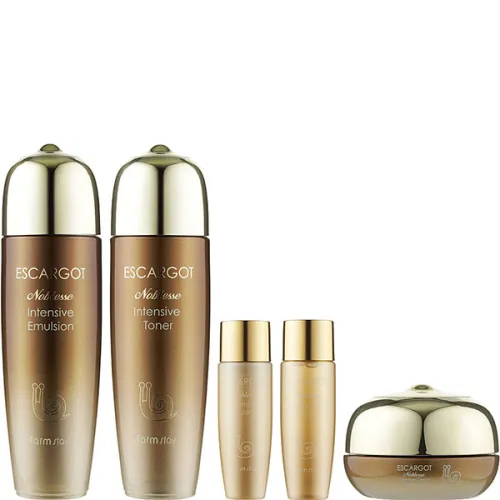 Набір для обличчя c екстрактом муцину королівського равлика FarmStay Escargot Noblesse Intensive Skin Care Set