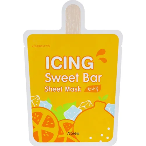Тканинна маска для обличчя «мандарин» A’pieu Icing Sweet Bar Sheet Mask Hanrabong, 21 г.