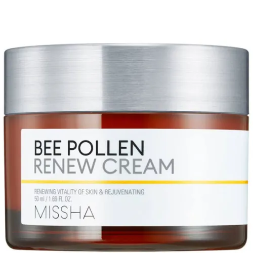 Оновлюючий крем для обличчя Missha Bee Pollen Renew Cream з екстрактом бджолиного пилку, 50 мл.