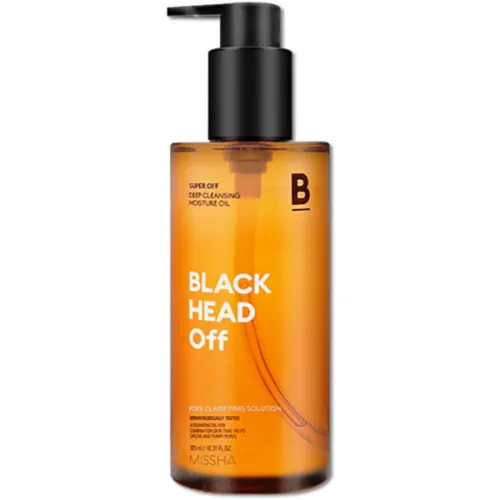 Гидрофильное масло против черных точек для проблемной кожи Missha Super Off Cleansing Oil Blackhead Off, 305 мл.