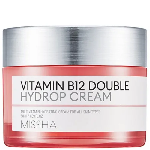 Зволожуючий крем для обличчя Missha Vitamin B12 Double Hydrop Cream з вітаміном В12, 50 мл.