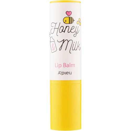Живильний бальзам для губ A’pieu Honey & Milk Lip Balm, 3.3 г.