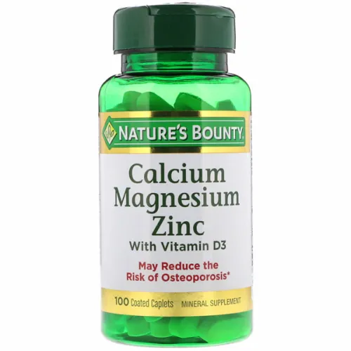 Кальцій, магній, цинк та вітамін D3 Nature’s Bounty Calcium Magnesium Zinc + D3