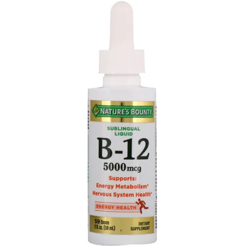 Жидкий витамин B-12 Nature’s Bounty Sublingual Liquid B-12, 59 мл.