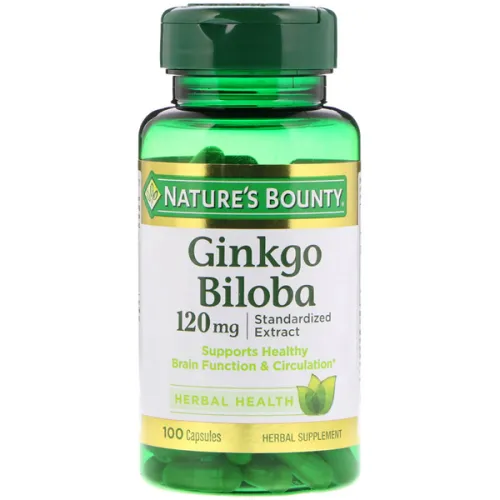 Экстракт гинкго билоба Nature’s Bounty Ginkgo Biloba 120 mg, 120 мг.