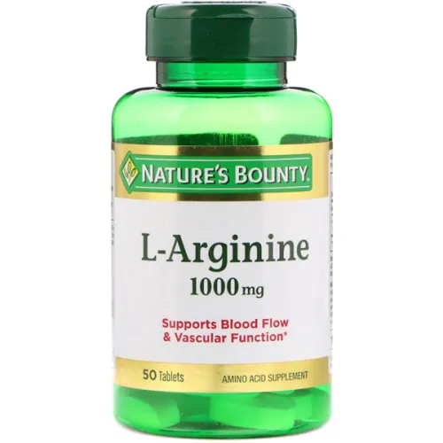 L-аргинин Nature’s Bounty L-Arginine 1000 mg, 1000 мг.