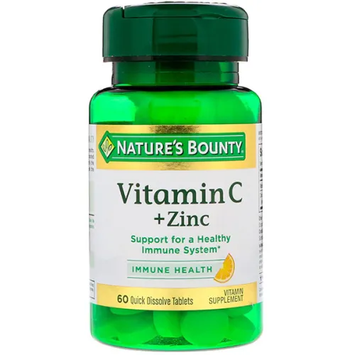 Витамин C + цинк Nature’s Bounty Vitamin C + Zinc, 60 мг. + 15 мг.