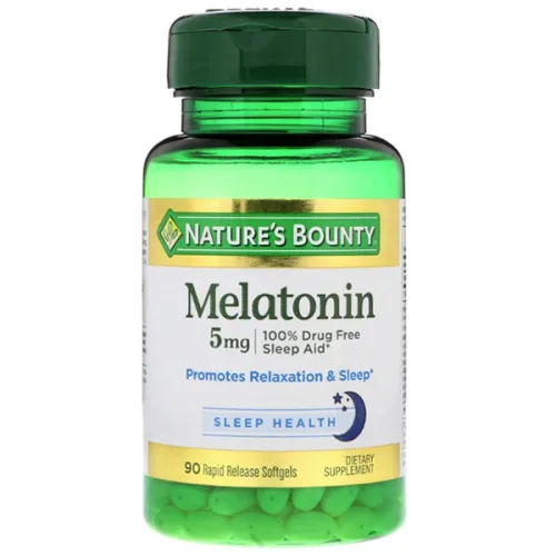 Мелатонин Nature’s Bounty Melatonin 5 mg, 5 мг.
