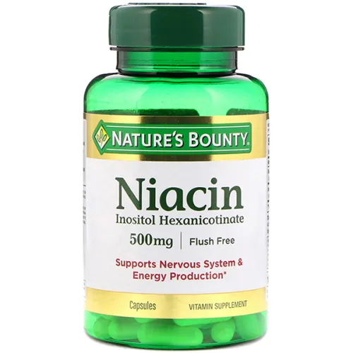 Ниацин Nature’s Bounty Niacin 500 mg, 500 мг.