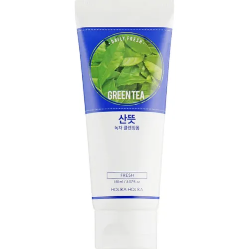 Успокаивающая пенка для умывания Holika Holika Daily Fresh Green Tea Cleansing Foam с экстрактом зеленого чая, 150 мл.