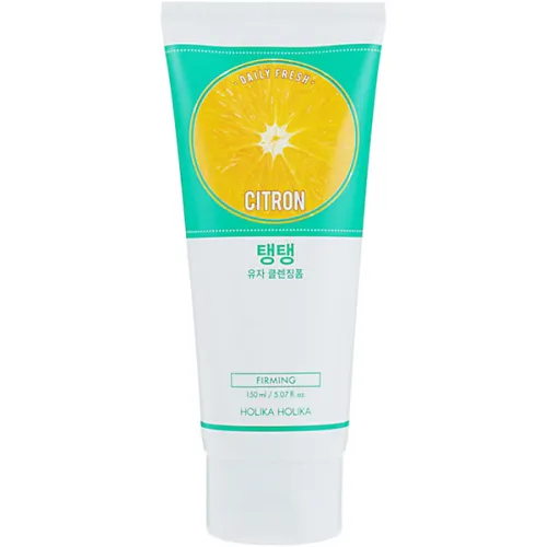 Пенка для умывания жирной и комбинированной кожи Holika Holika Daily Fresh Citron Cleansing Foam с экстрактом цитрона, 150