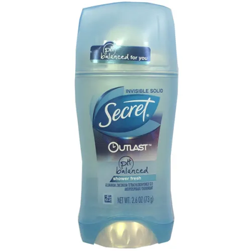 Кремовий дезодорант-антиперспірант «свіжий потік» Secret Outlast Shower Fresh Solid Antiperspirant, 73 г.
