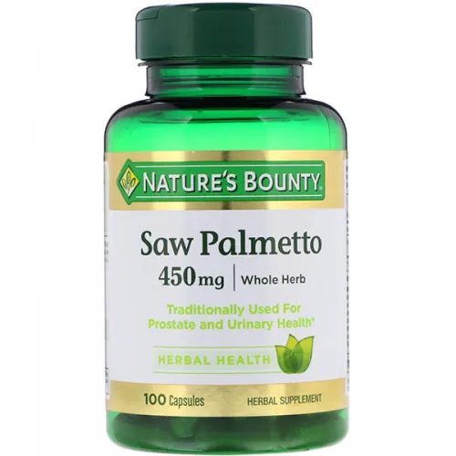 Сереноя, вітаміни для підтримки чоловічого здоров’я Nature’s Bounty Saw Palmetto 450 mg, 450 мг.