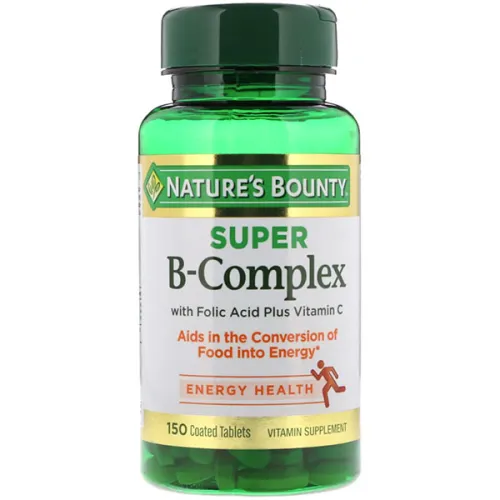 Комплекс витаминов B Nature’s Bounty Super B-Complex with Folic Acid Plus Vitamin C с фолиевой кислотой и витамином C