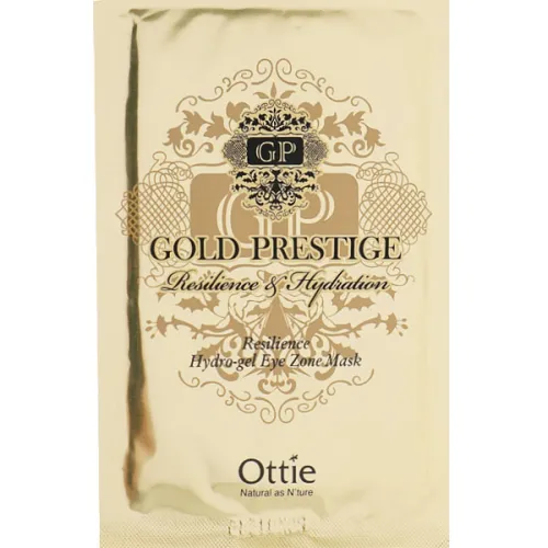 Гідрогелеві патчі для очей Ottie Gold Prestige Resilience Hydrogel Eye Zone Mask з золотом, 15 г.