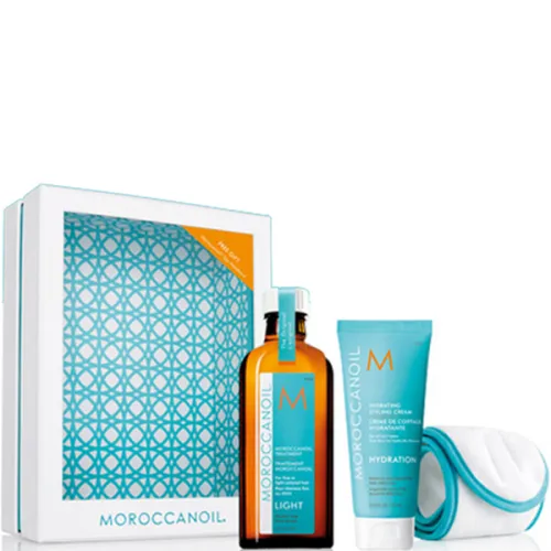 Набор для волос «увлажнение + повязка» Moroccanoil Treatment & Hydrating Styling Cream and Spa Headband