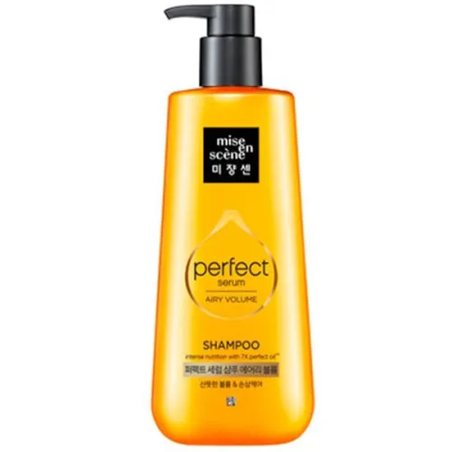 Шампунь для надання повітряного об’єму волоссю Mise en Scene Perfect Serum Airy Volume Shampoo, 680 мл.