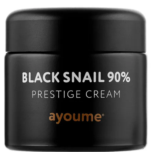 Крем для обличчя Ayoume Black Snail Prestige Cream з муцином чорного равлика, 70 мл.