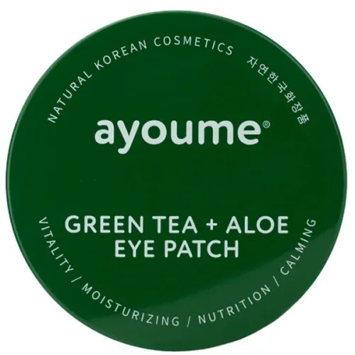 Патчі для очей Ayoume Green Tea + Aloe Eye Patch з екстрактом зеленого чаю та алое