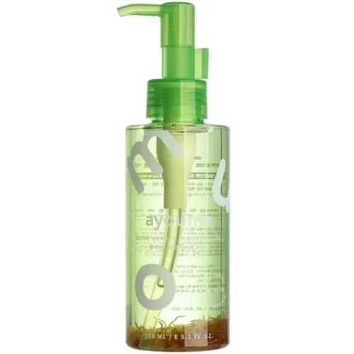 Гидрофильное масло-пенка Ayoume Olive Herbal Cleansing Oil с календулой и оливой, 150 мл.