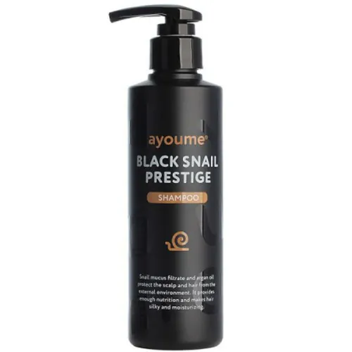 Шампунь для волосся Ayoume Black Snail Prestige Shampoo з муцином равлика, 100 мл.