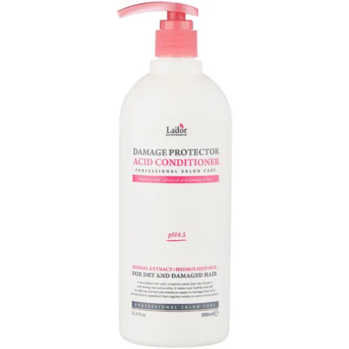 Кондиціонер для пошкодженого волосся La’dor Damage Protector Acid Conditioner, 900 мл.