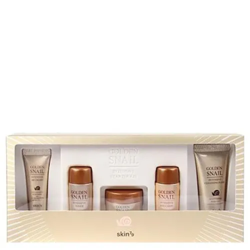Набор миниатюр по уходу за кожей лица Skin79 Golden Snail Intensive Miniature Set с золотом и муцином улитки