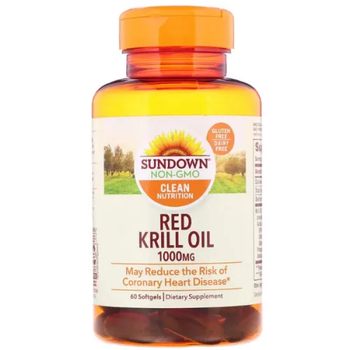 Масло красного криля Sundown Naturals Red Krill Oil 1000 mg, 1000 мг.