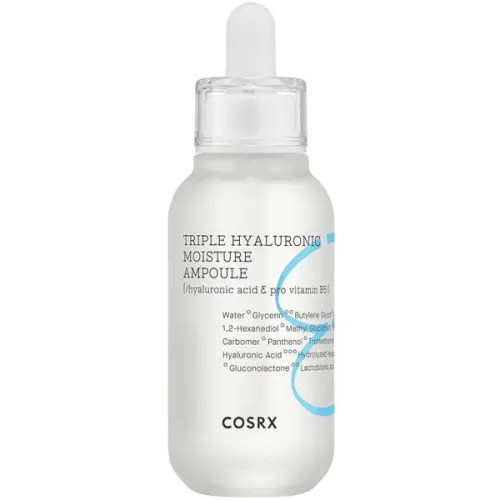 Увлажняющая ампульная сыворотка для лица Cosrx Triple Hyaluronic Moisture Ampoule с гиалуроновой кислотой, 40 мл.