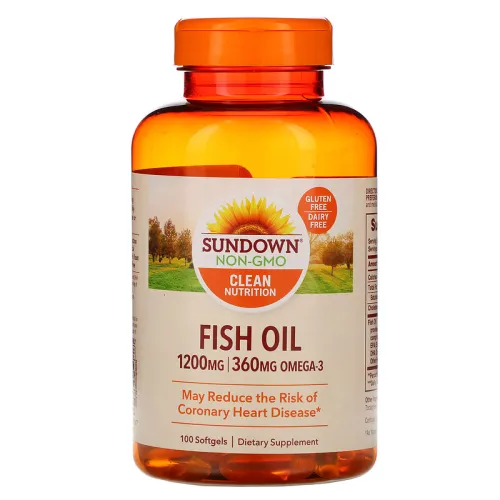 Рыбий жир Sundown Naturals Fish Oil 1200 mg 360 mg, 1200 мг. + 360 мг.