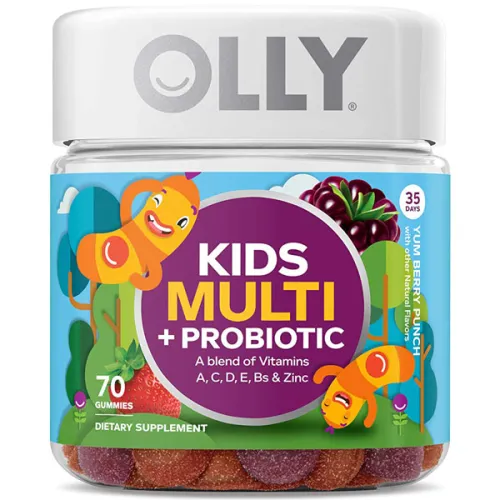 Мультивитаминный жевательный комплекс для детей OLLY Kids Multi Vitamin Plus Probiotic Gummies Berry Flavor с пробиотиком