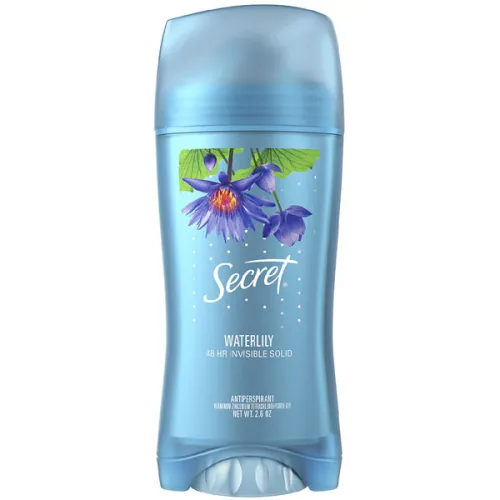 Кремовий дезодорант-антиперспірант «водяна лілія» Secret Waterlily 48 HR Invisible Solid Antiperspirant, 73 г.