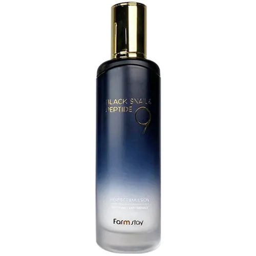 Эмульсия для лица FarmStay Black Snail & Peptide 9 Perfect Emulsion с экстрактом черной улитки и пептидами, 120 мл.
