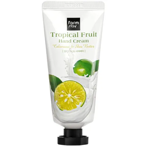 Крем для рук FarmStay Tropical Fruit Hand Cream Calamansi & Shea Butter з екстрактом каламондину з маслом ши, 50 мл.