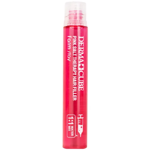 Філер для волосся FarmStay Derma Cube Pink Salt Therapy Hair Filler з рожевою гімалайською сіллю, 13 мл.