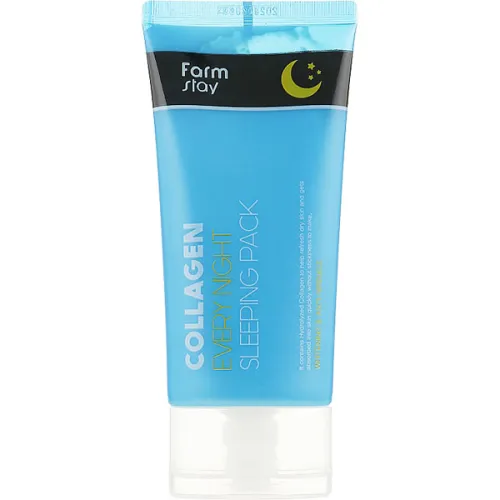 Нічна маска для обличчя FarmStay Collagen Every Night Sleeping Pack з колагеном, 120 мл.
