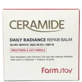 Интенсивный увлажняющий крем-бальзам для лица FarmStay Ceramide Daily Radiance Repair Balm, 80 г. - вид 2