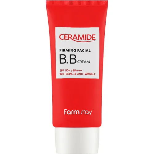 Укрепляющий BB крем для лица FarmStay Ceramide Firming Facial B.B Cream SPF50+ PA+++ с керамидами, 50 г.