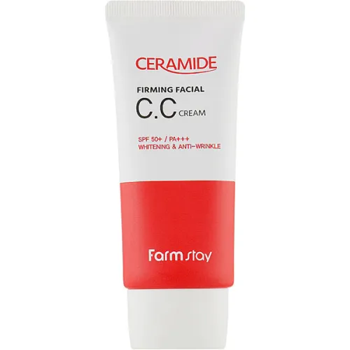 Зміцнюючий CC крем для обличчя FarmStay Ceramide Firming Facial CC Cream з керамідами, 50 г.
