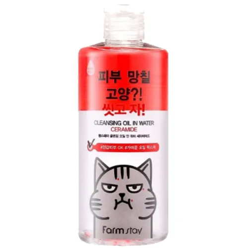 Двофазний очищуючий засіб FarmStay Cleansing Oil In Water Ceramide з керамідами, 300 мл.