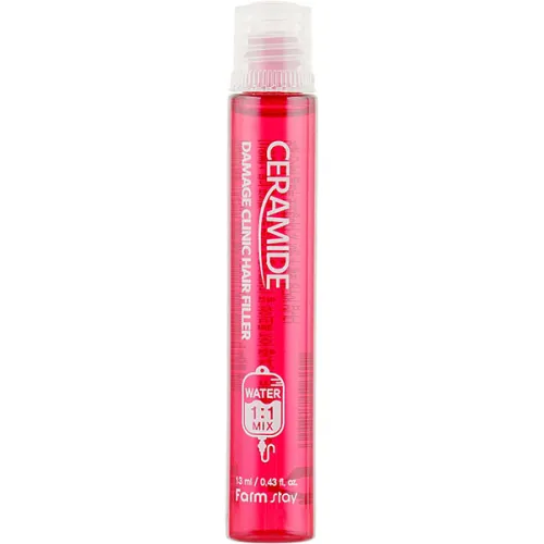 Питательный филлер для поврежденных волос FarmStay Ceramide Damage Clinic Hair Filler с керамидами, 13 мл.