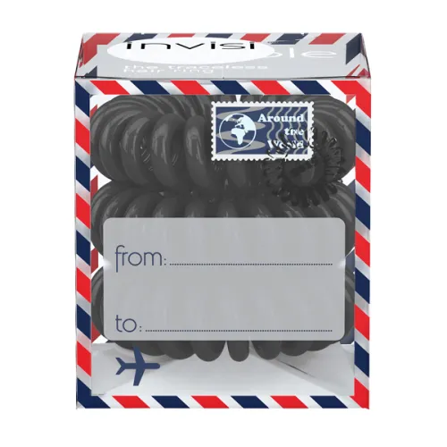 Резинка-браслет для волос «угольная» Invisibobble Letter from Grey