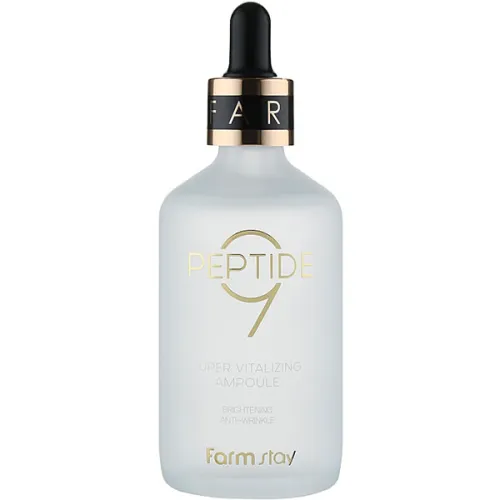 Ампульная сыворотка для лица FarmStay Peptide 9 Super Vitalizing Ampoule с 9 пептидами, 100 мл.