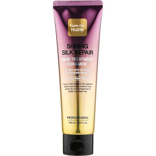 Відновлююча маска для волосся FarmStay Shining Silk Repair Hair Treatment Ceramide з керамідами, 150 мл.
