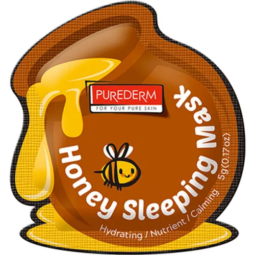 Зволожуюча нічна маска для обличчя Purederm Honey Sleeping Mask з екстрактом меду, 5 г.