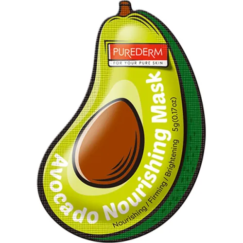 Зволожуюча крем-маска для обличчя Purederm Avocado Nourishing Mask з екстрактом авокадо, 5 г.