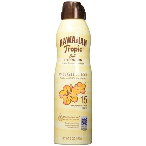 Ніжний зволожуючий сонцезахисний спрей для обличчя та тіла Hawaiian Tropic Silk Hydration Weightless Clear Spray Sunscreen