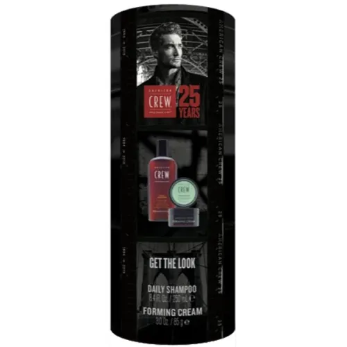 Подарунковий набір для чоловіків American Crew Get The Look Daily Shampoo & Forming Cream Gift Set, 250 мл. + 85 г.