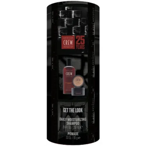 Подарунковий набір для чоловіків American Crew Get The Look Daily Moisturizing Shampoo & Pomade Gift Set, 250 мл. + 85 г.