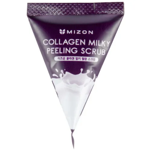 Скраб для лица Mizon Collagen Milky Peeling Scrub с коллагеном и молочным белком, 7 г.
